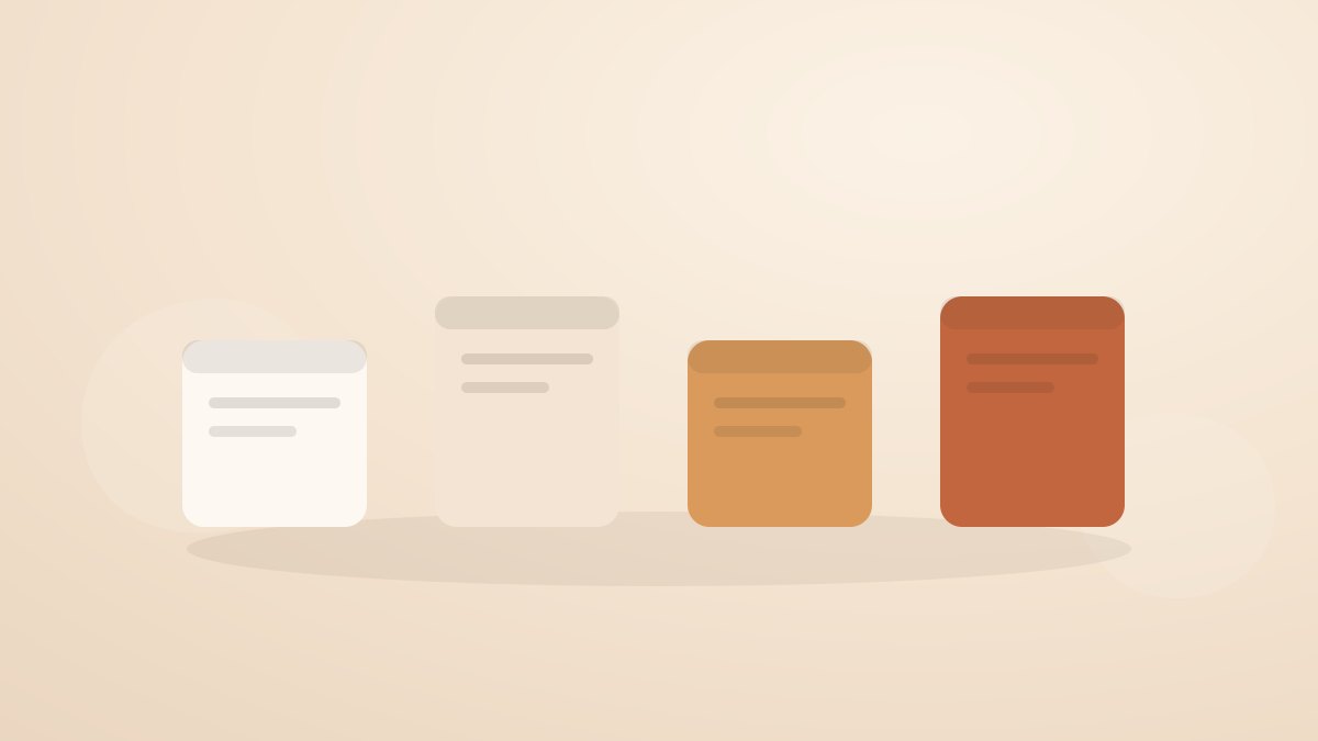 Illustration comparant plusieurs pains d'argile de couleurs différentes